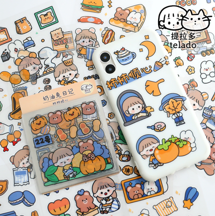 1 miếng dán sticker dễ thương nhiều họa tiết dùng để trang