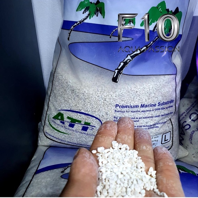 Cát nền cho hồ cá cảnh biển ati 0fiji white sand 1kg75