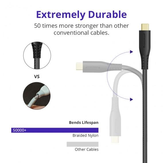 Cáp sạc TRONSMART TAC USB-C to USB-A 3.0 (độ dài từ 1m - 1.8m)