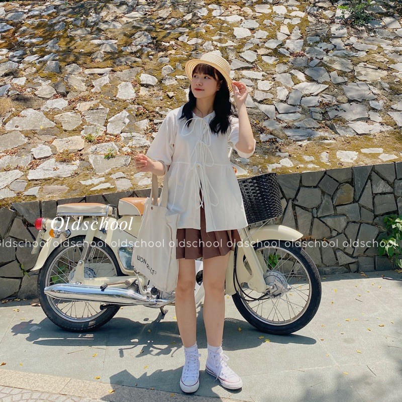 (Oldschoolcloth)ÁO BABYDOLL LUCY TOP (ảnh thật/sẵn)