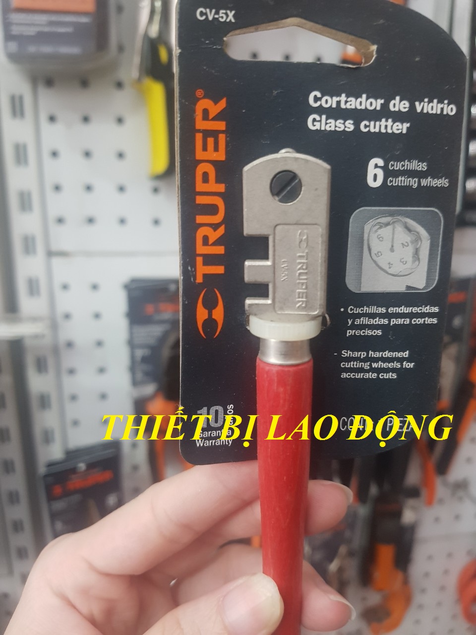 Dao cắt kính 6 lưỡi Truper - 12954 - 12954