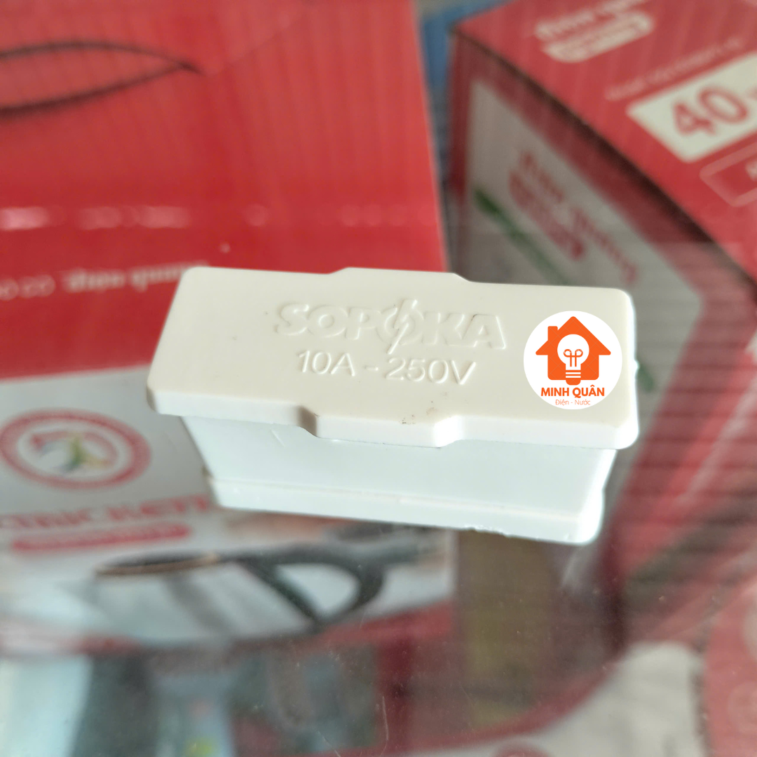 Cầu chì, nắp cầu chì gắn táp lô điện 10A SOPOKA