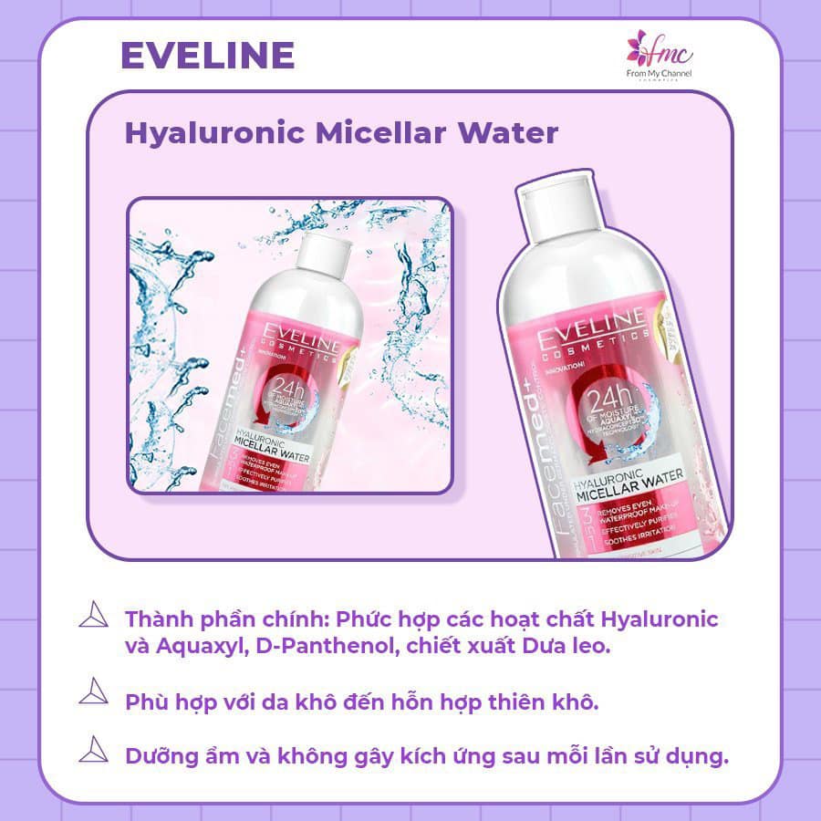 [MUA 1 TẶNG 1] Các Phiên Bản Tẩy Trang Best Seller Từ Hãng Eveline