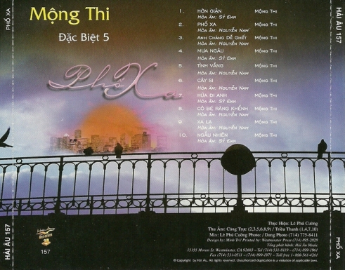 Set of 5 Mộng Thi 1 Music Cds (Japanese Disc Master Copy)