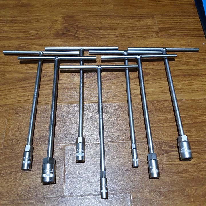 Bộ Tay Vặn Chữ T gồm 7 chi tiết từ 8mm - 19mm Hãng Kouritsu Nhật Bản, Bảo hành 12 tháng, tay van chu T, cần siết chữ T