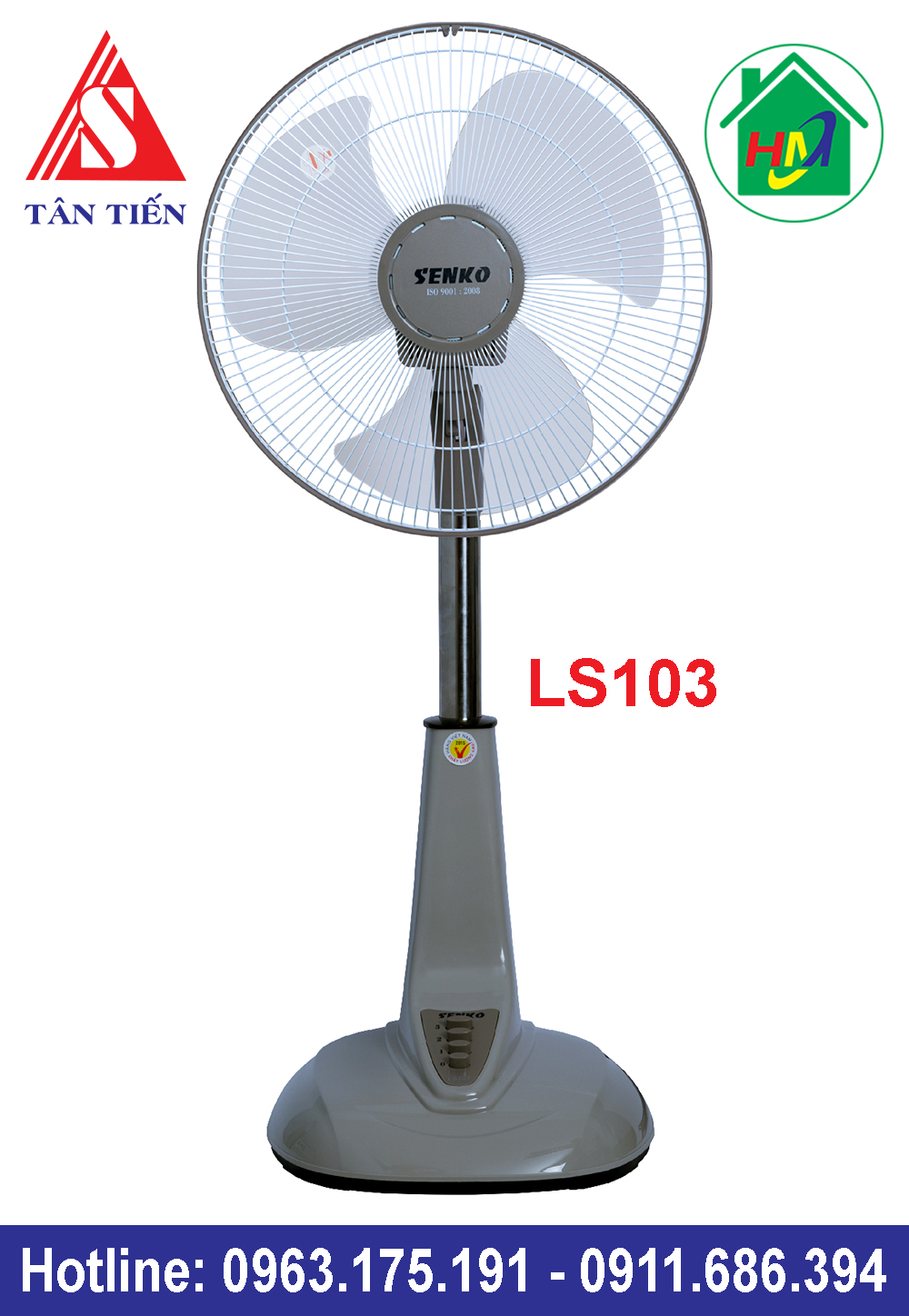 Quạt Lỡ Thân Inox Senko LS1630/LS103