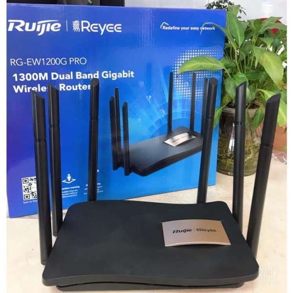 Thiết Bị Phát Sóng WiFi Ruijie RG-EW1200G Pro, Dòng Router WiFi Cho Hộ Gia Đình, Tốc Độ Lên 1267Mbps - Hàng chính hãng