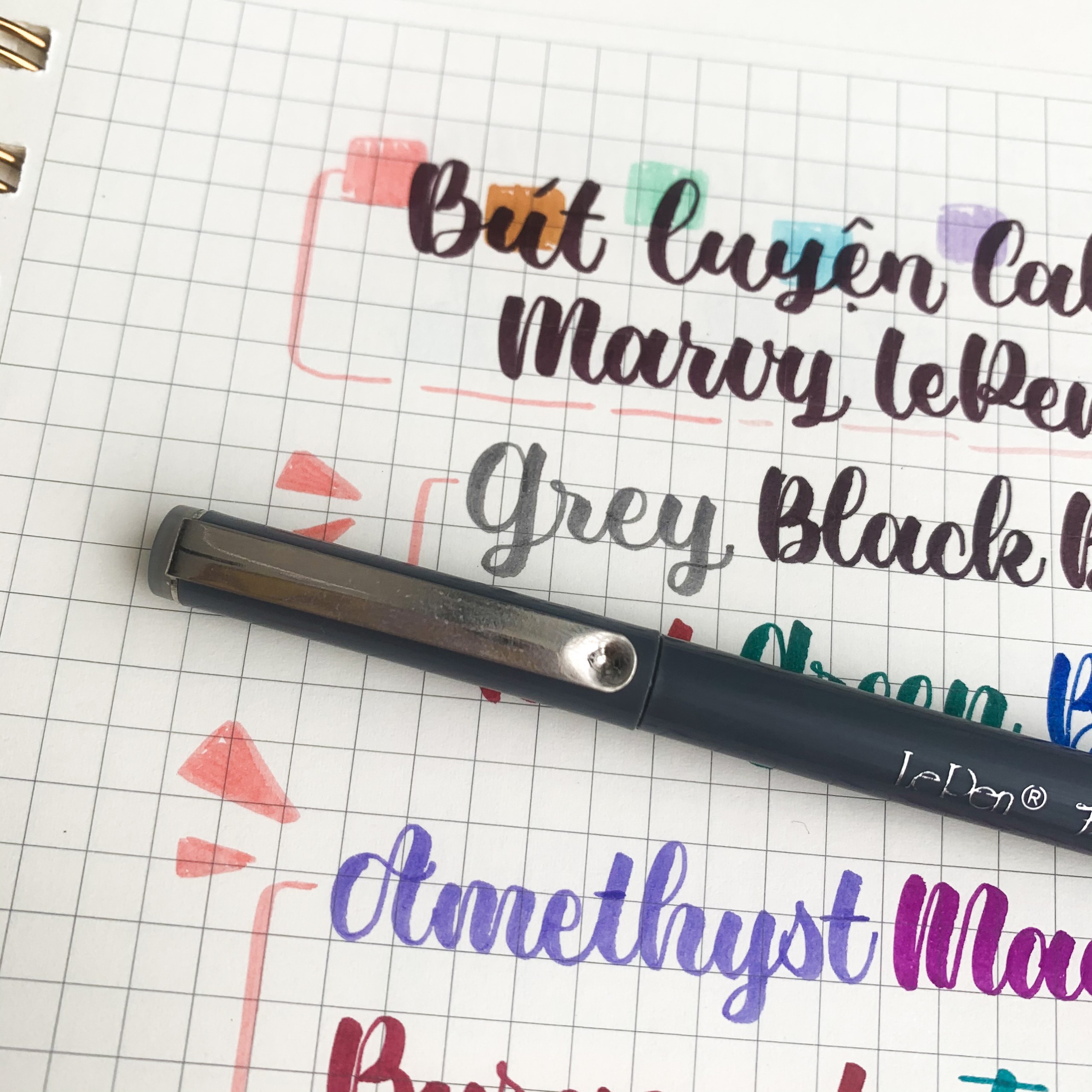 [HCM](Cây Lẻ) Bút Luyện Calligraphy Marvy LePen Flex - Hidari