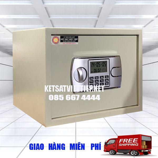 >> SO SÁNH GIÁ KÉT SẮT HÒA PHÁT HAY VIỆT TIỆP | Shopee Lazada Sendo Tiki 24 Két khách sạn Việt Tiệp KSVT26 núm xoay khóa điện tử báo động- C25*R35*S31cm-8kg-Công ty két sắt Việt Tiệp uy tín
