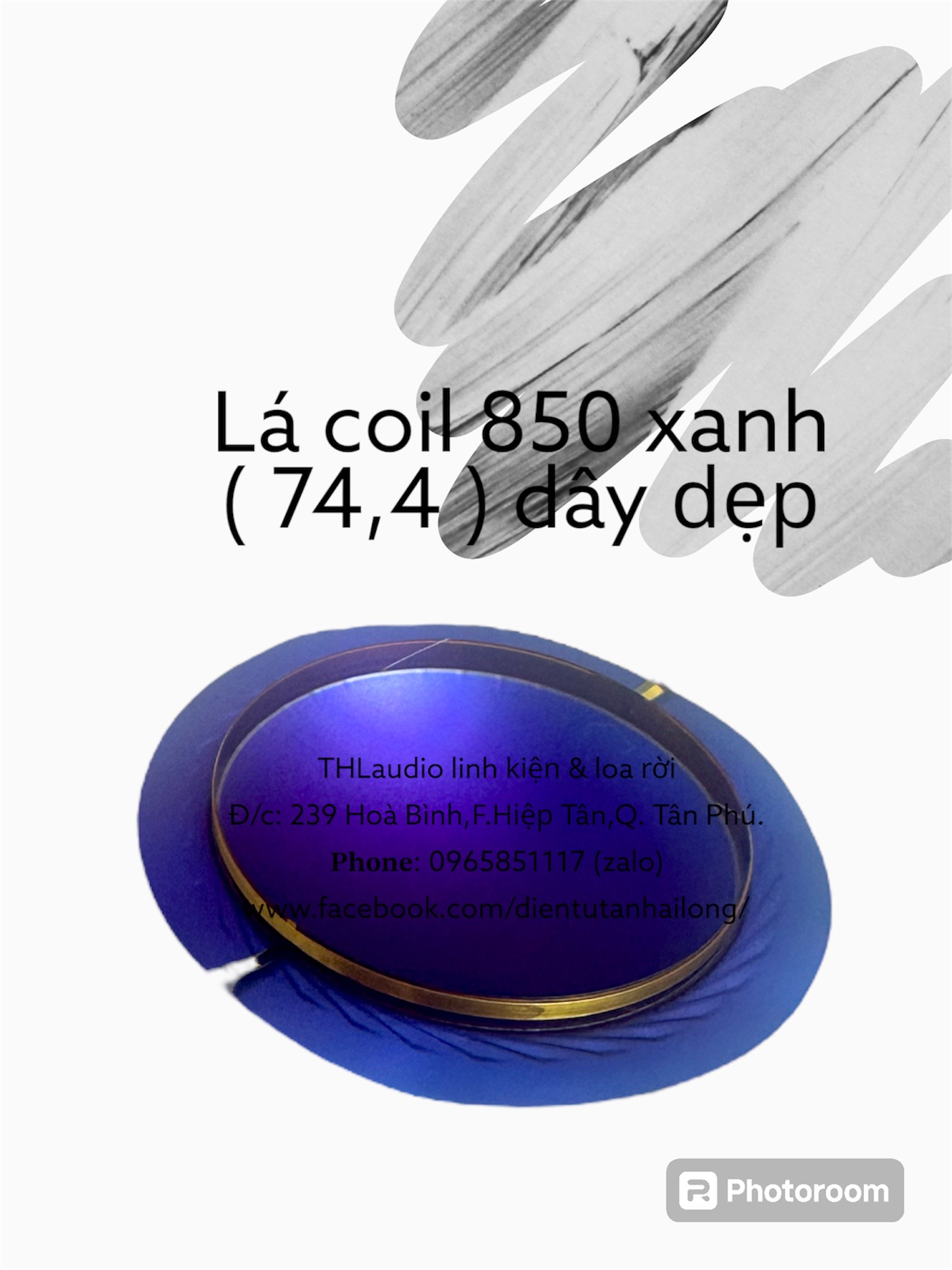 Lá coil loa Treble 850 dây dẹp