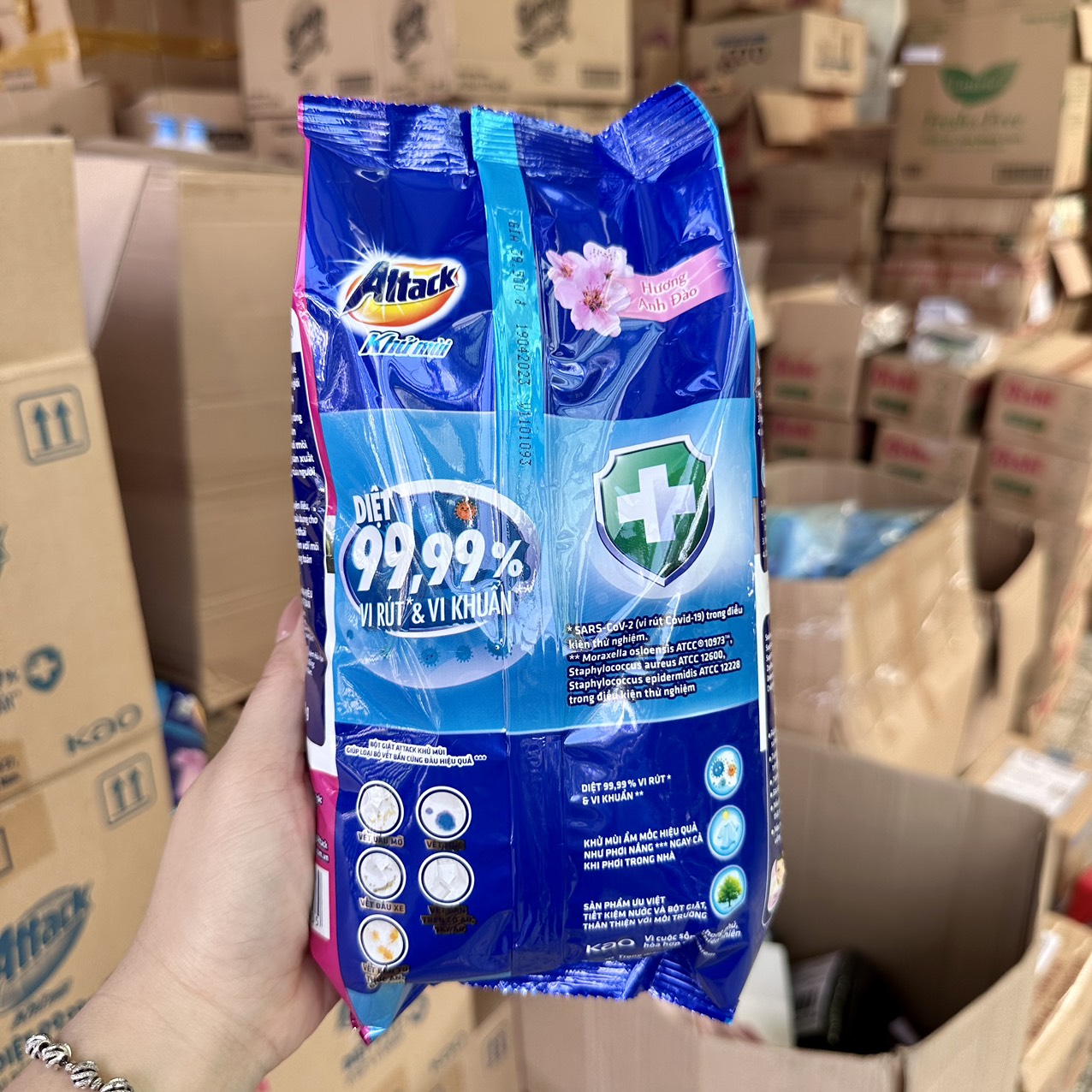 [MẪU MỚI] BỘT GIẶT ATTACK KHỬ MÙI MỚI 720G