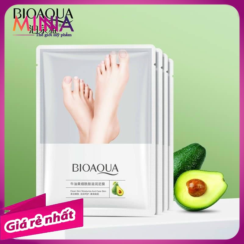 Mặt Nạ Chân Bioaqua Từ Trái Bơ - Combo 5 Miếng Tẩy TBC Cho Chân