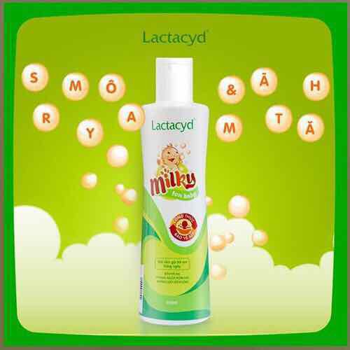 sữa tắm lactacyd milky cho bé 250ml
