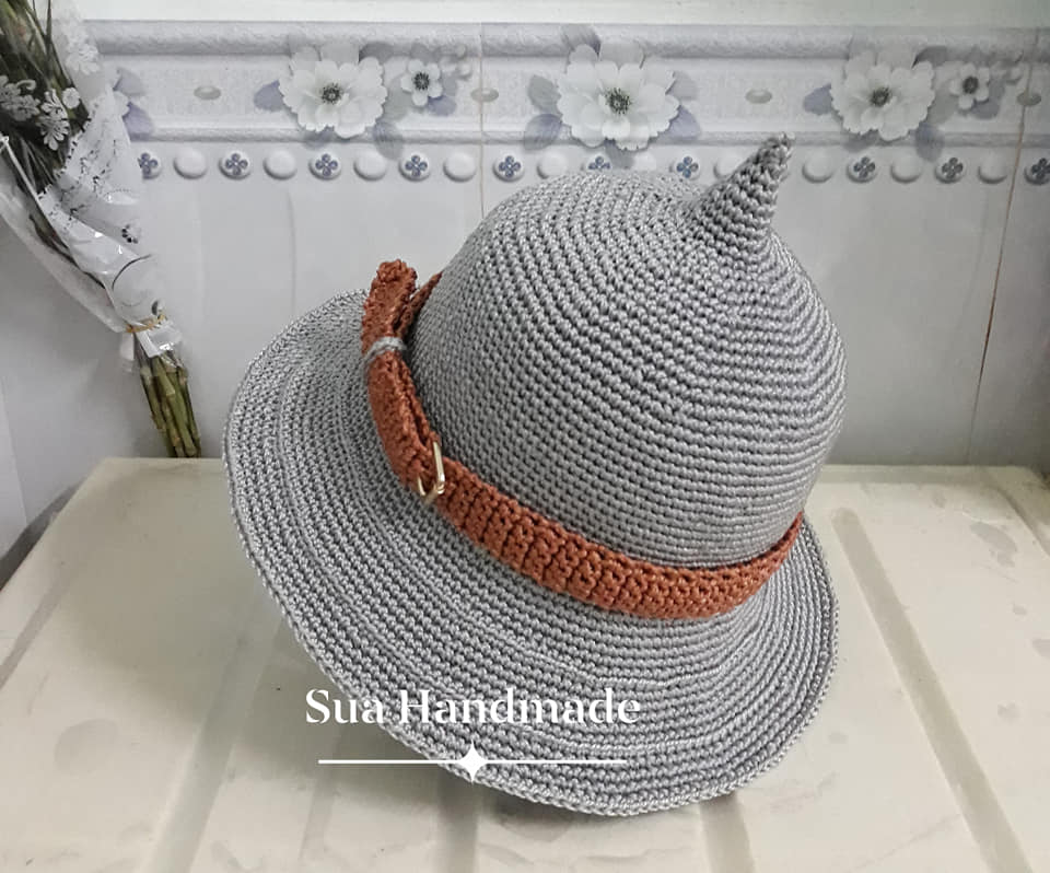 Nón handmade chất liệu sợi thô Việt Nam