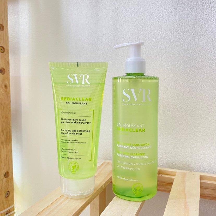 Sữa rửa mặt dạng gel không chứa xà phòng SVR dạng tuýp 200ml hàng Pháp