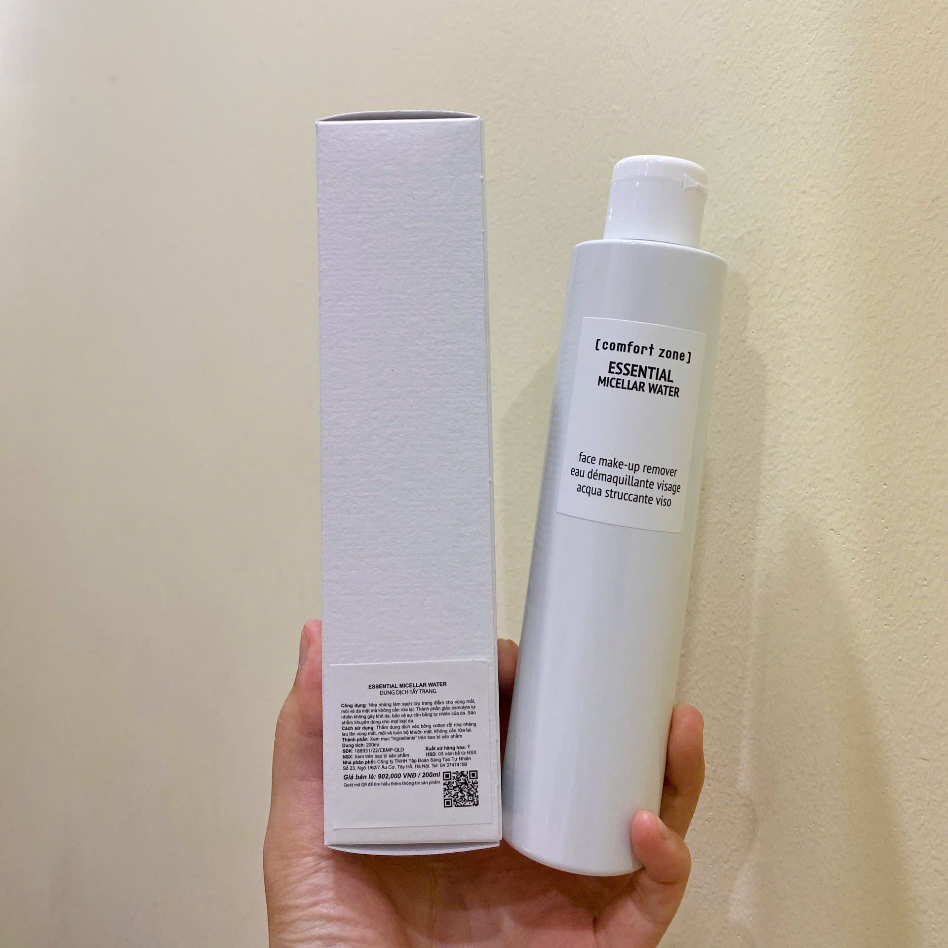 [CHÍNH HÃNG TEM CÔNG TY CZ] Nước tẩy trang Comfort Zone Essential Micellar Water 200ml
