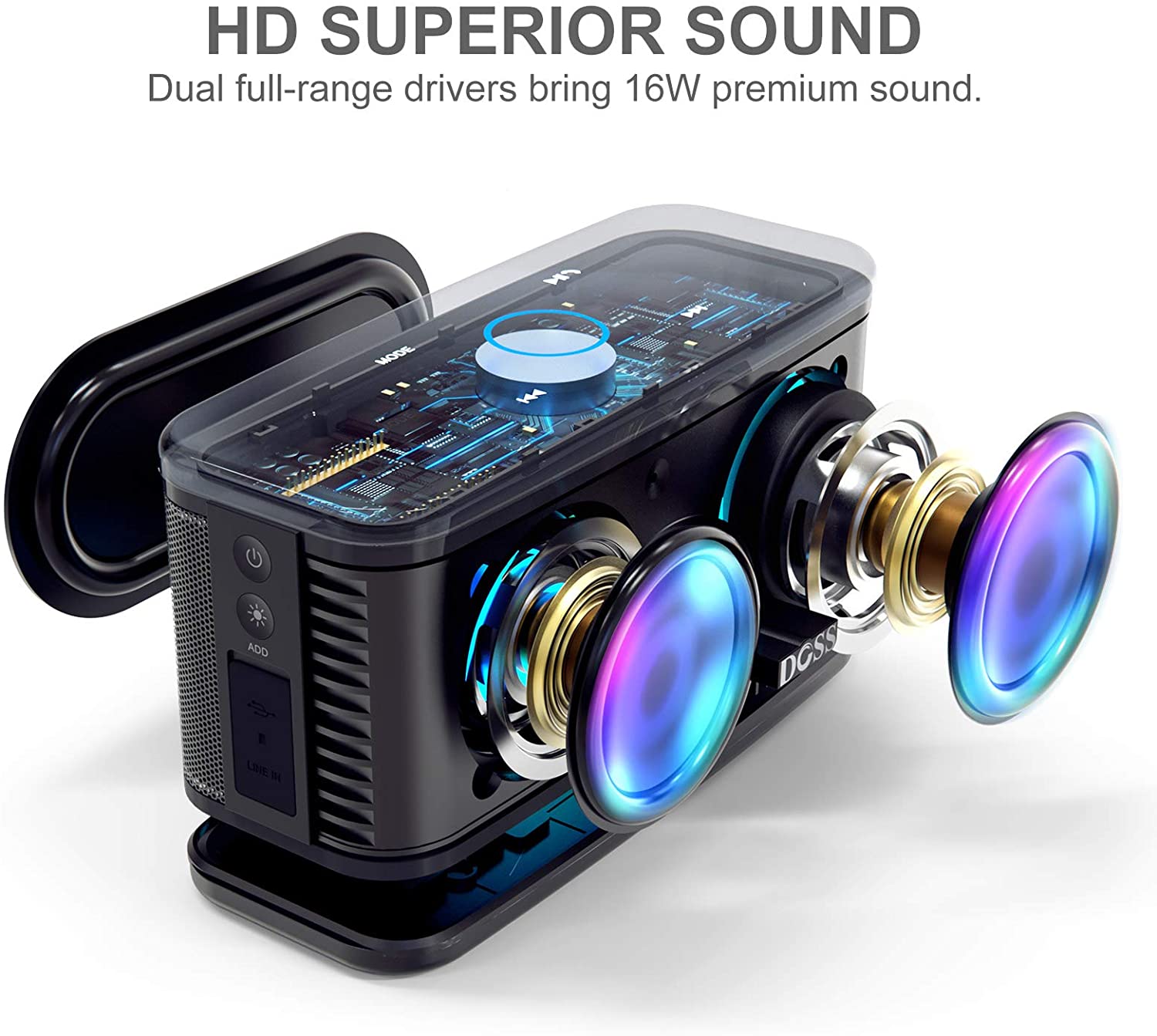Loa Bluetooth DOSS SoundBox Plus - Hàng Chính Hãng - Reddot Mall