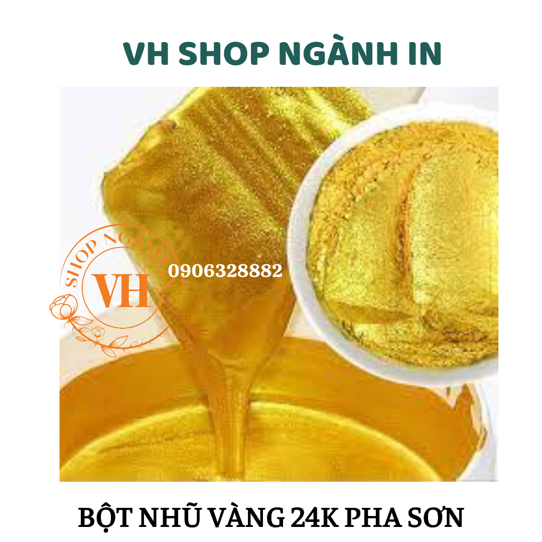 100 gram Bột nhũ vàng 24k pha sơn