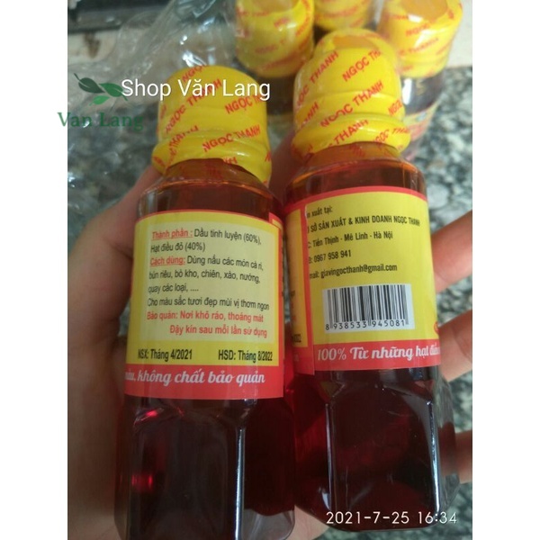 Dầu hạt điều đỏ nguyên chất lọ 250g