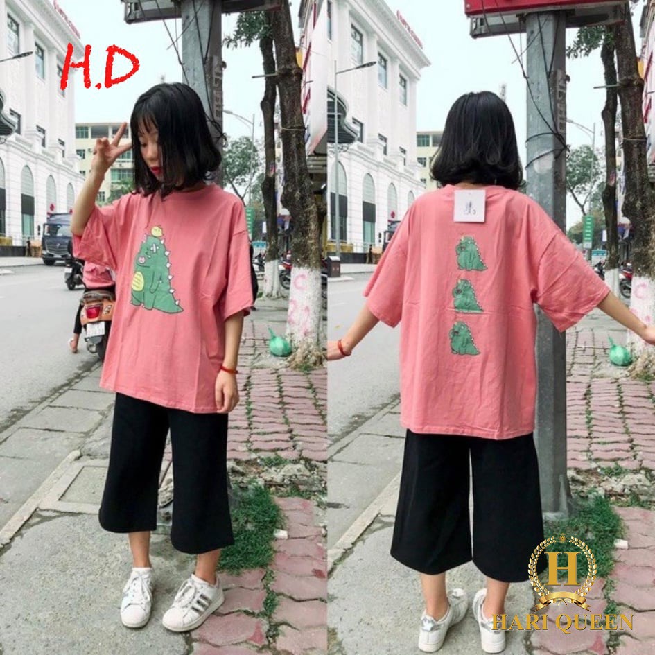 Sét áo khủng long + quần ống rộng lửng HDA0420 1, chất liệu đảm bảo tốt, bền, đẹp, mang lại cảm giác thoải mái cho người sử dụng, cam kết như hình