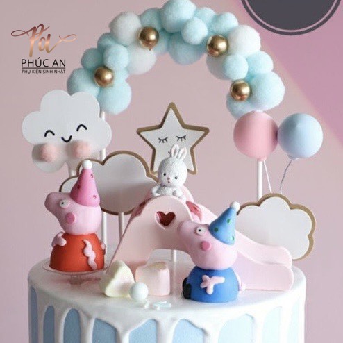 Cổng Bông Trang Trí Bánh Kem HPBD
