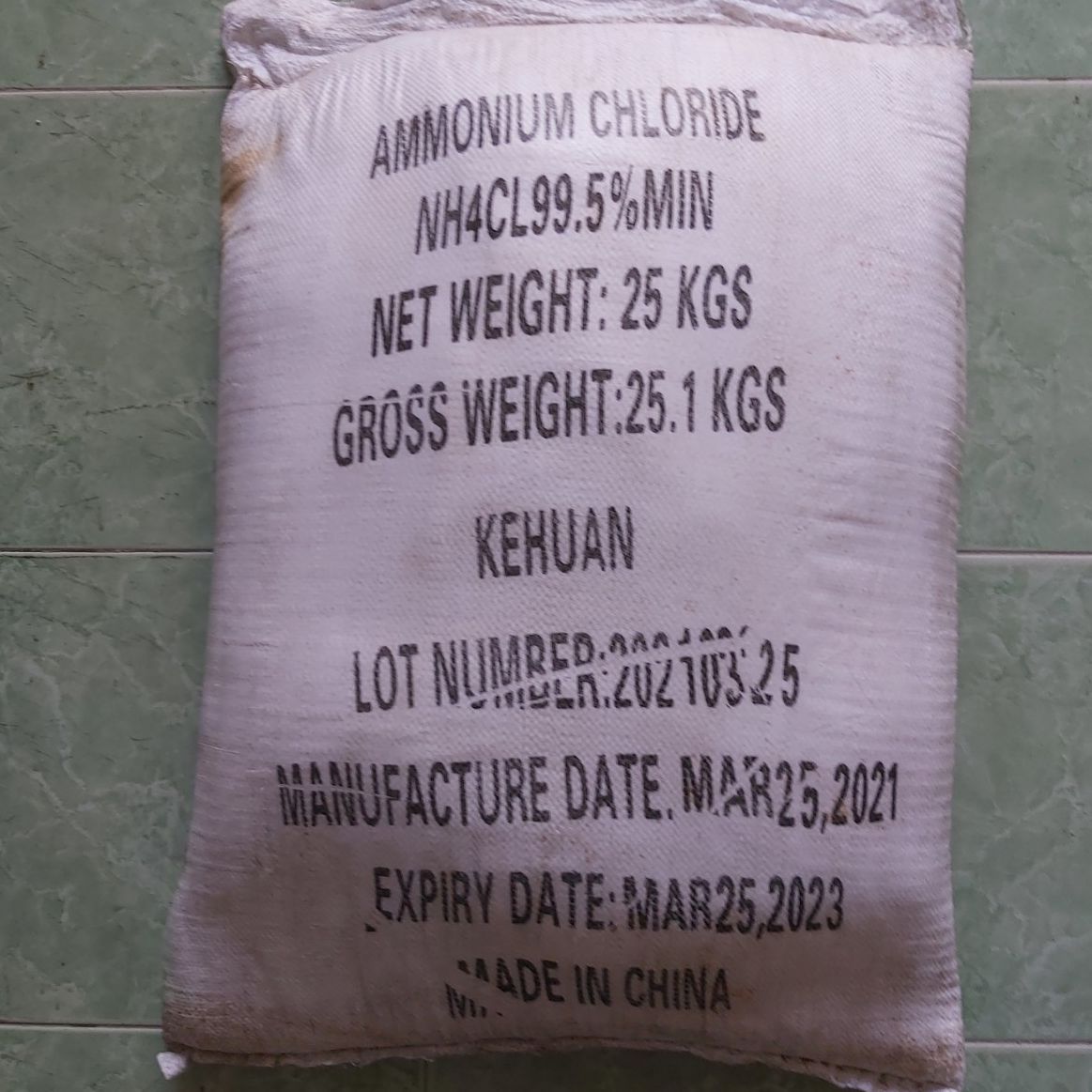 Muối Lạnh - NH4CL - AMMONIUM CHLORIDE - 1KG