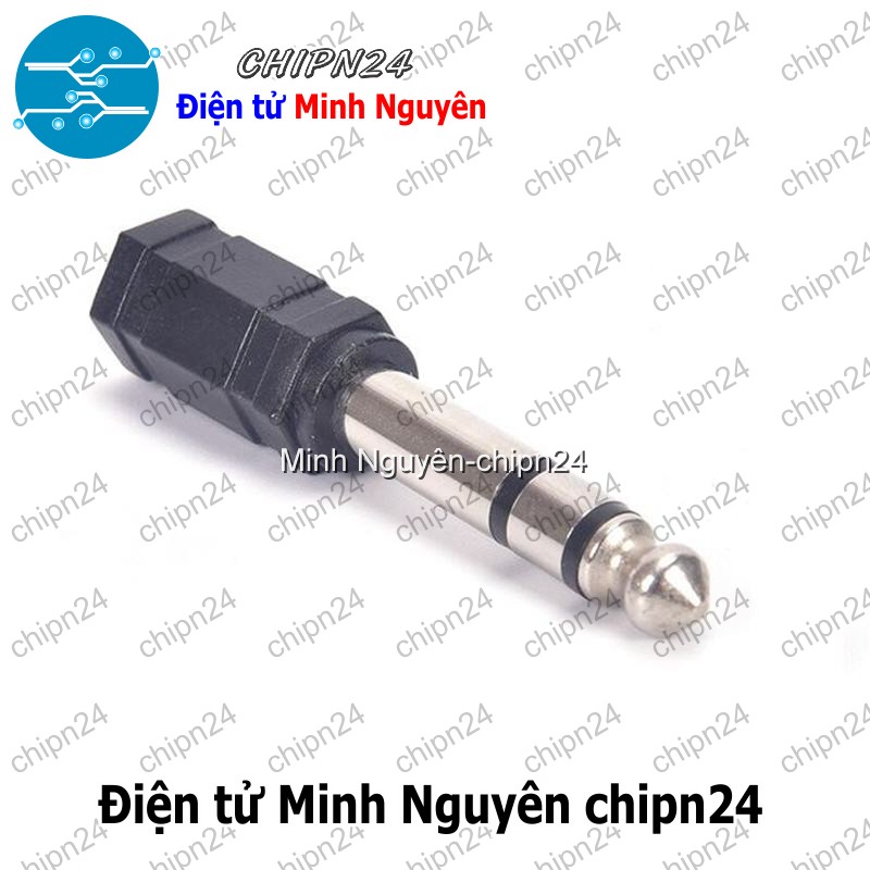 [1 cái] (F113.3) Đầu jack chuyển 6.5MM/6.35MM sang 3.5mm (Jack 6ly ra 3ly) - HH005279
