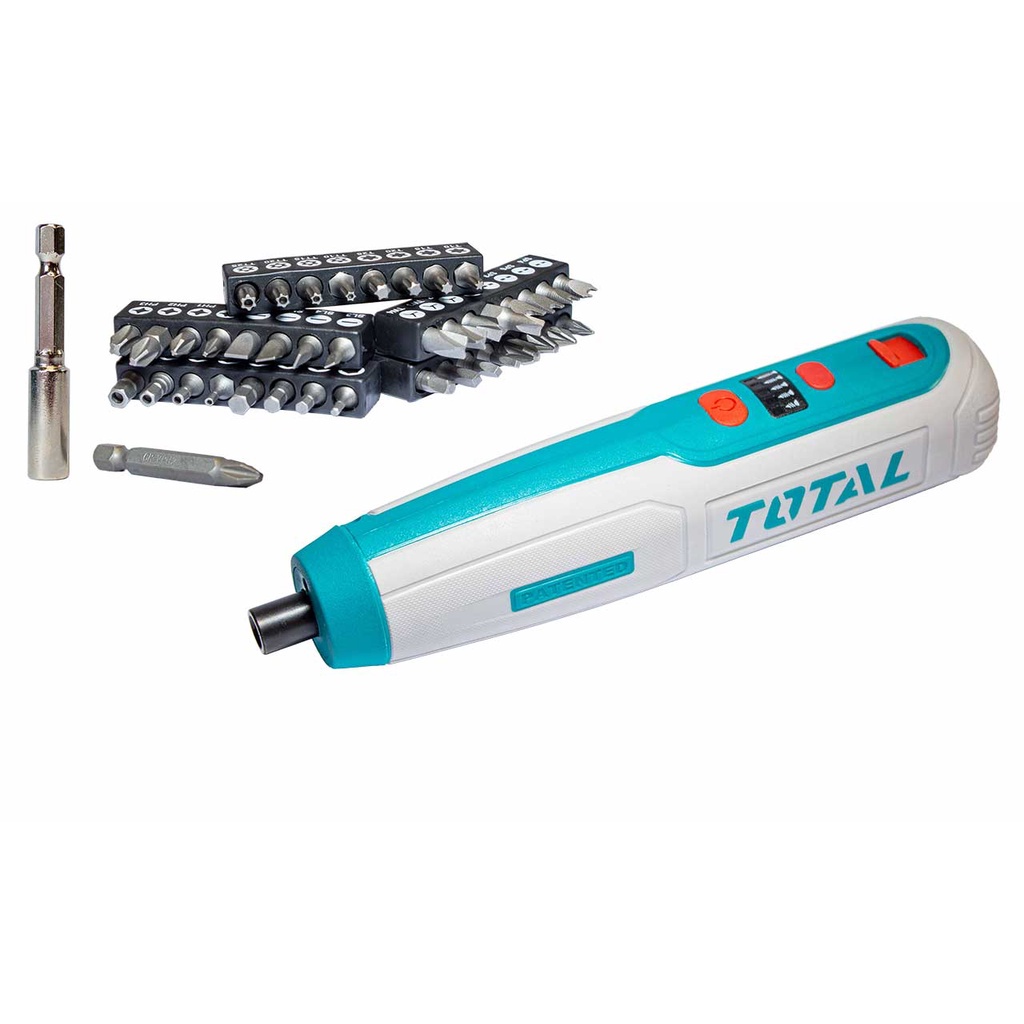 [Tặng kèm mũi vít 25mm và 50mm] Máy siết vít dùng pin Lithium 4V Total TSDLI0403