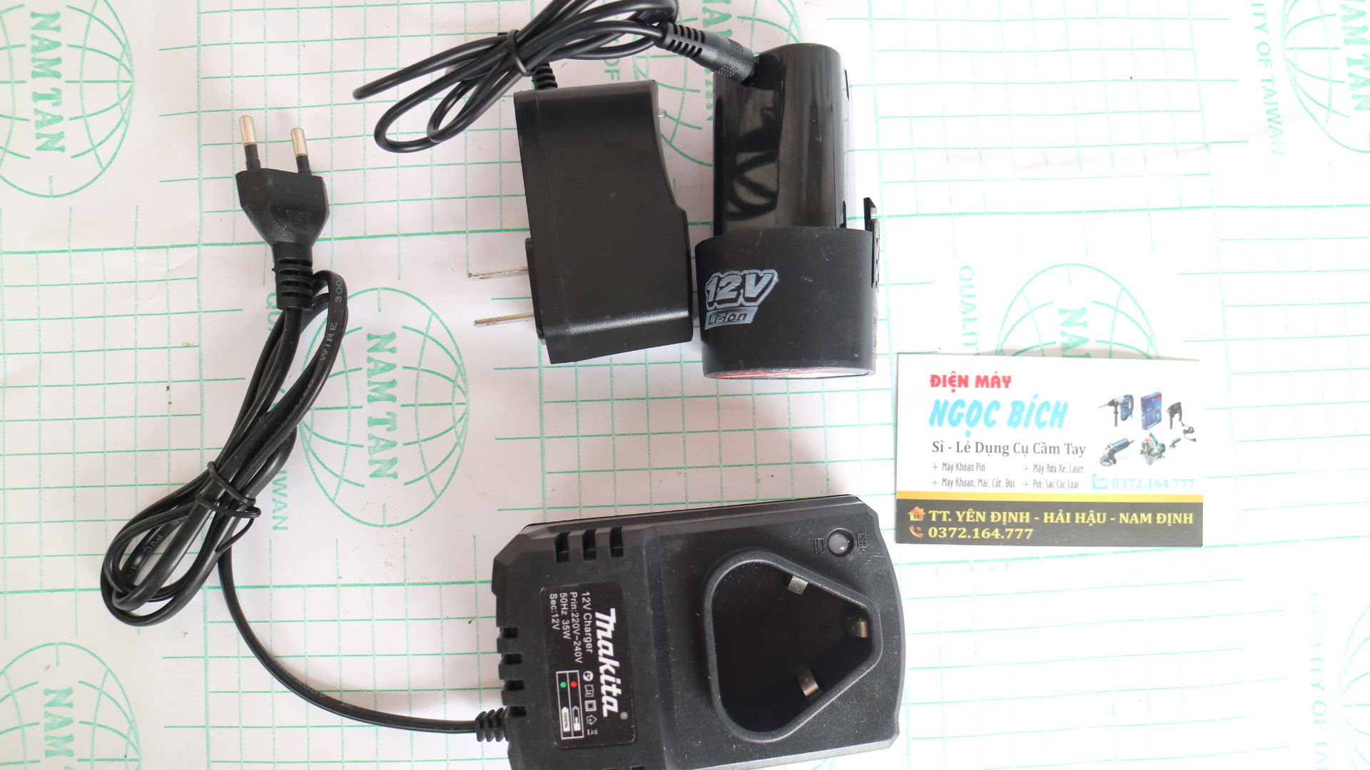 [RẺ VÔ ĐỊCH] Sạc và pin máy khoan pin 12v