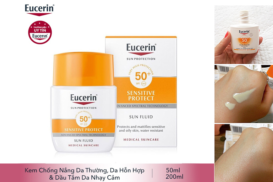 KEM CHỐNG NẮNG EUCERIN SUN MATTIFYING FLUID 50+ 50ML
