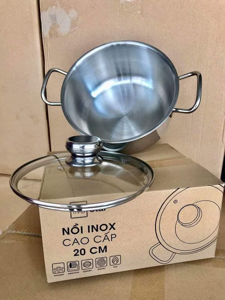 Nồi inox 3 đáy fivestar 20cm