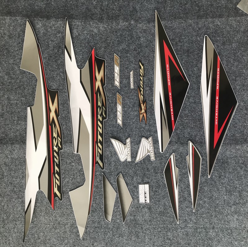 Trọn bộ tem rời dàn áo FUTURE X, tem dán xe máy FUTURE X (màu đen)