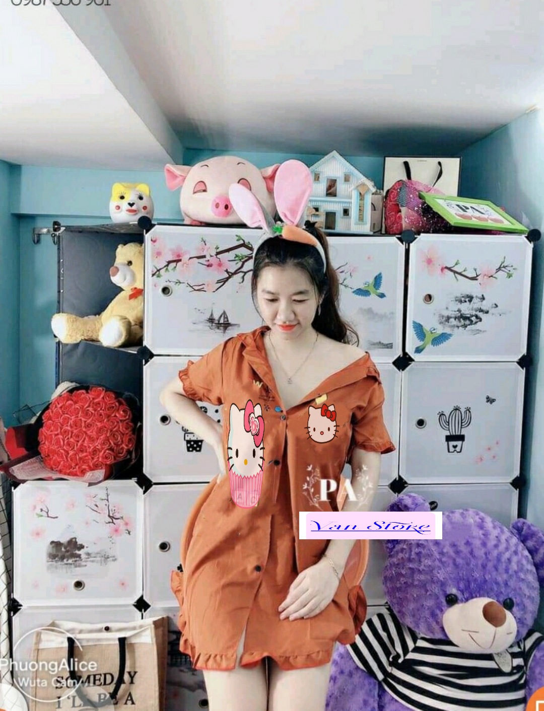 [FreeShip Max] Đầm sơ mi mặc nhà . Đầm ngủ mặc nhà kate lụa cho nữ - M01