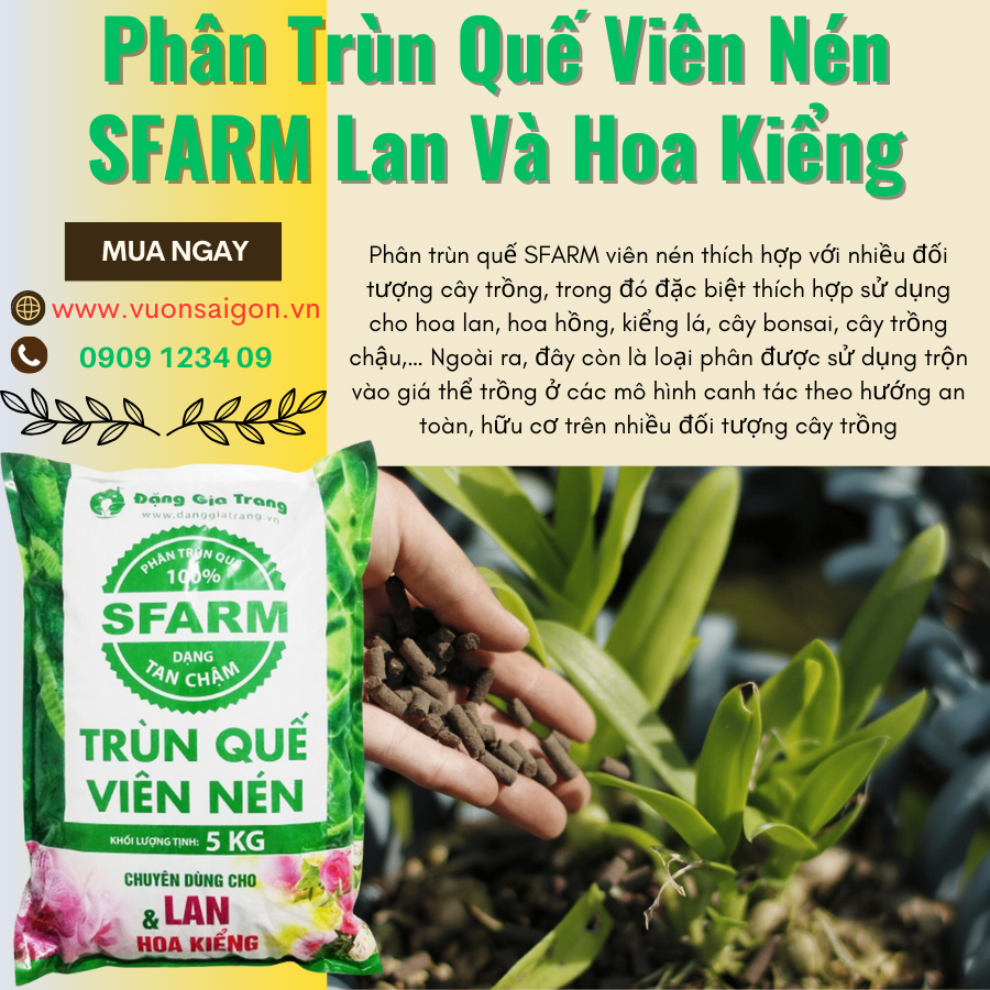 Trùn quế viên nén Đặng Gia Trang gói 5kg, trùn quế dạng viên chậm tan, dinh dưỡng gấp 5 lần dạng bột