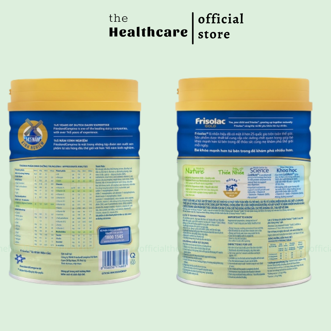 Sữa bột Frisolac Gold 2 lon 850gr