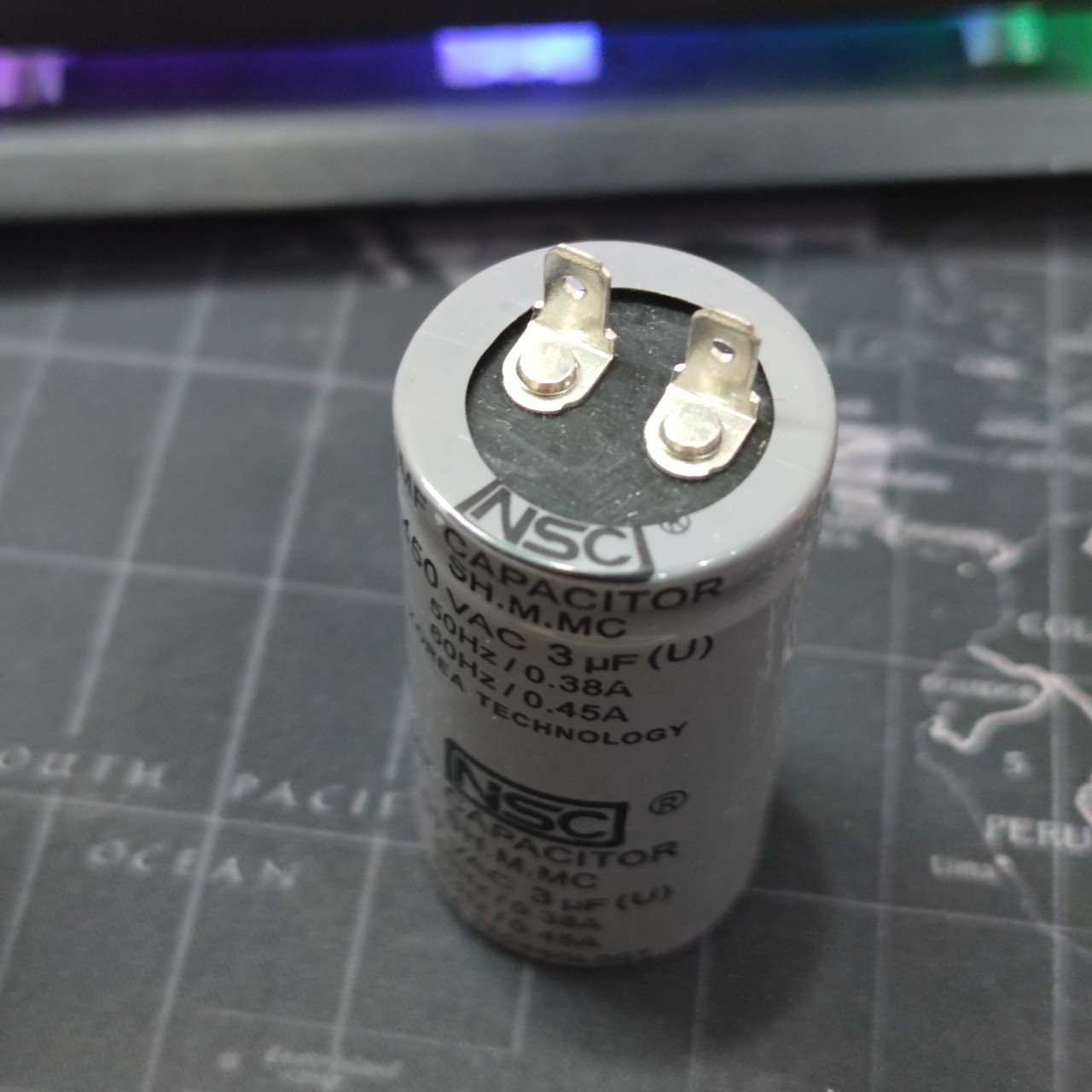 Tụ dầu 3uf 450vac - tụ cọc 2 chân 3uf