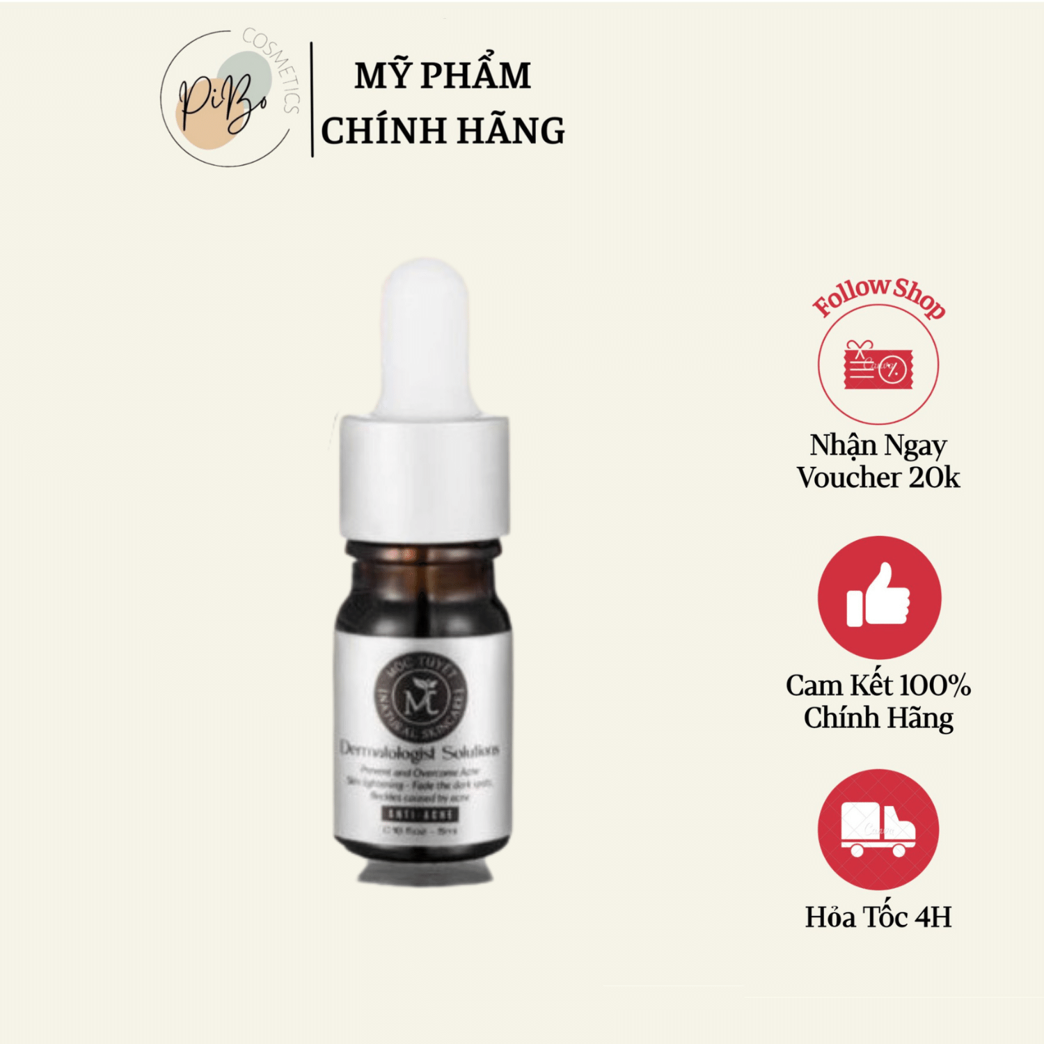 Tinh chất ngừa mụn sạch nám mộc tuyết mới - 5ml