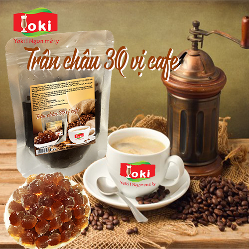 Trân châu 3Q vị cafe Yoki