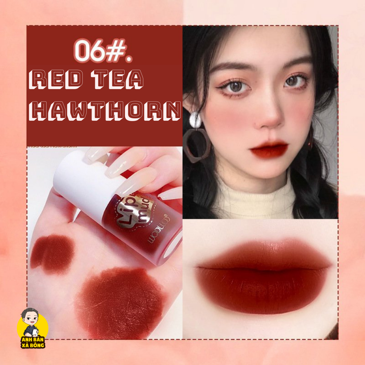 Son Kem Lì WODWOD Mousse Feather Lip Clay W868