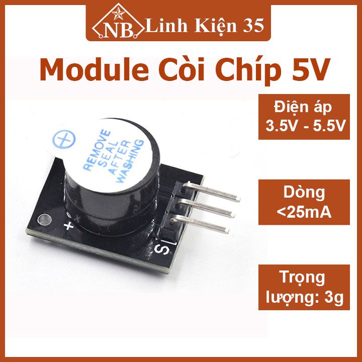 Module mạch còi chíp 5V còi báo động, còi cảnh báo