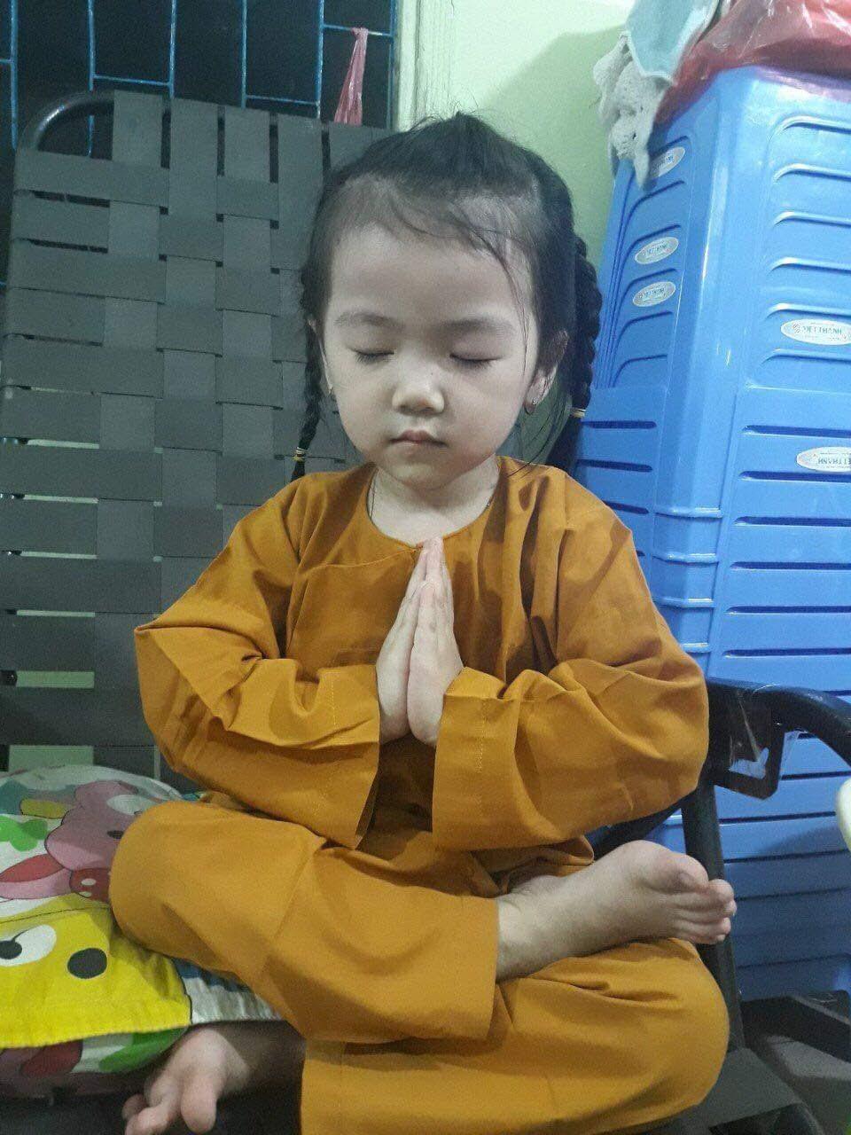 Đồ lam đi chùa bé mẫu Vạt hò