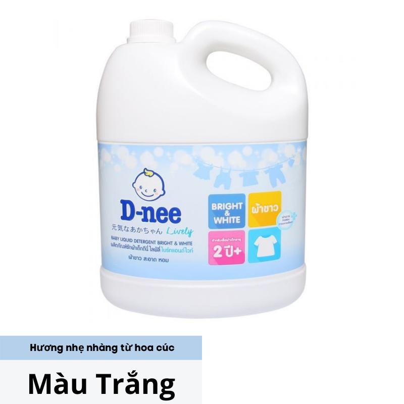 Nước giặt quần áo em bé Dnee Can 3000ml cho bé