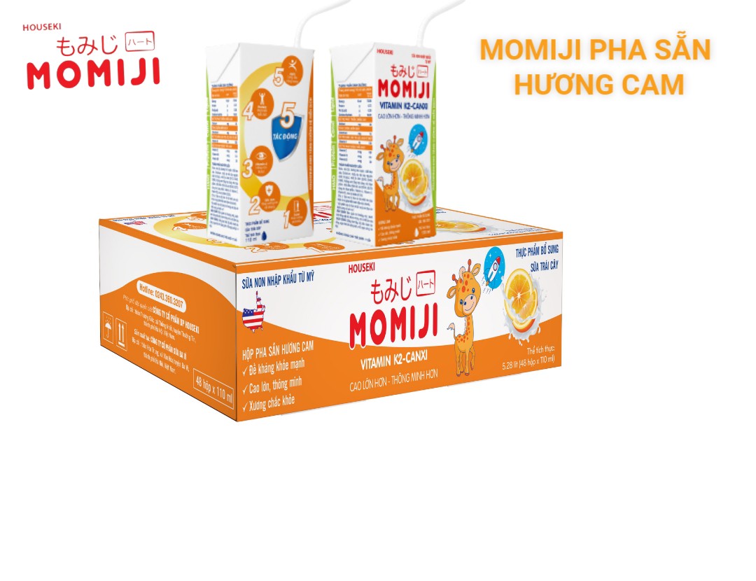 1 thùng momiji CAM 110mlx48h pha sẵn