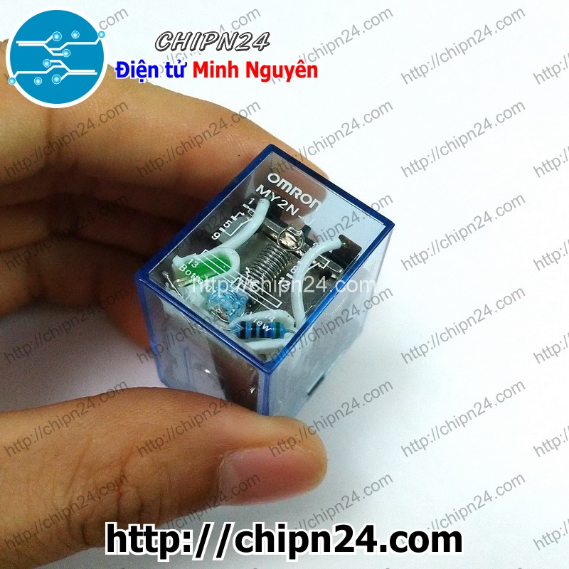 [1 con] (F200) Relay kiếng MY2NJ 8 chân 5A (HH52P AC220V/DC24V/DC12V) - [Chọn Loại] - HHH.00117