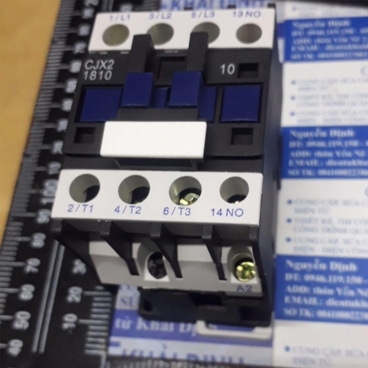 Contactor khởi động từ cjx2 1810 220vac 18a kde4777