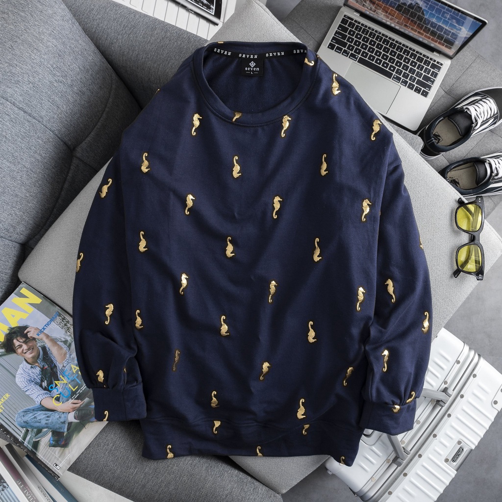 Áo Sweater Seven phom unisex chất nỉ