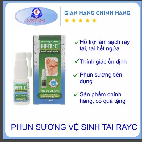 [Kèm quà tặng]RAYC xịt tai - phun sương vệ sinh tai