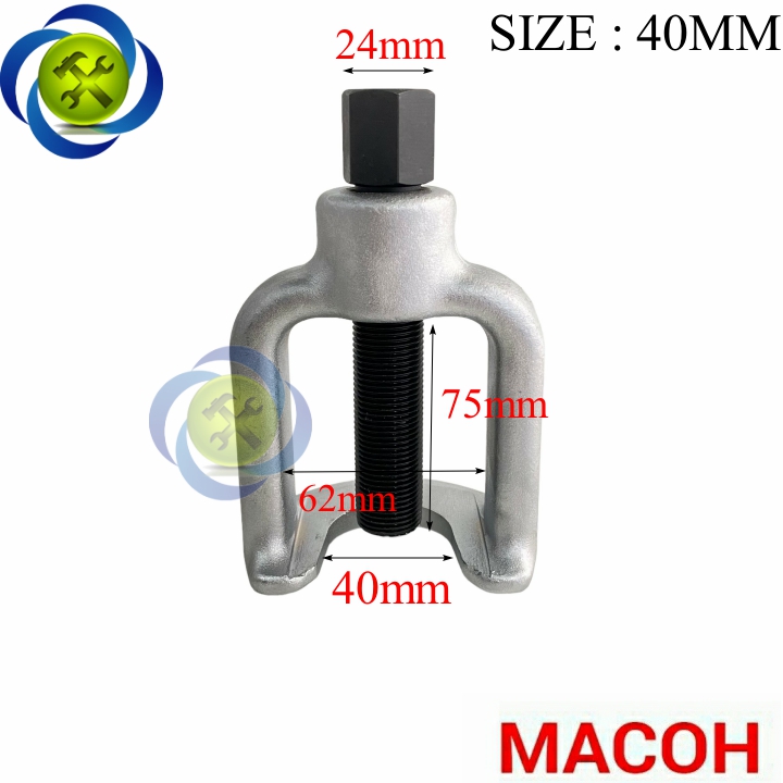 Cảo rotin trụ đứng macoh 63023d cốt 40mm hành trình ren 75mm