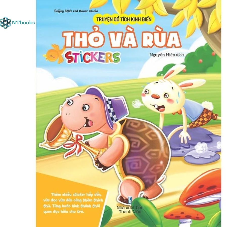 Sách Truyện cổ tích kinh điển - Thỏ và rùa - Stickers - NTBooks