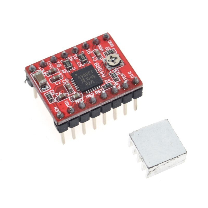 Module điều khiển động cơ A4988 Step Driver (Kèm Tản Nhiệt)